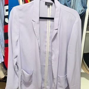 Topshop Women's Lavender Blazer